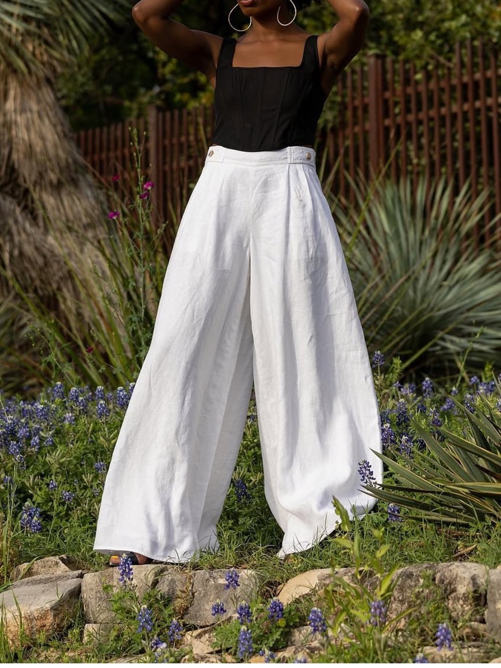 Banana Republic Women’s Size 8 100% Linen Wide Leg Pants Lined